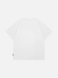 Embroidered apple core short-sleeve T-shirt