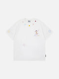 Embroidered apple core short-sleeve T-shirt
