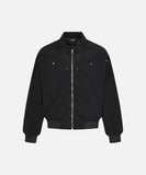 DAXUEN Embroidered bomber jacket in black and beige