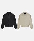 DAXUEN Embroidered bomber jacket in black and beige