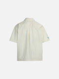 DAXUEN Short-sleeved embroidered camp collar shirt
