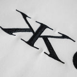 Embroidered White Crest Polo Shirt