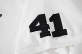 Embroidered White Crest Polo Shirt