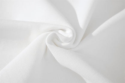 Embroidered White Crest Polo Shirt