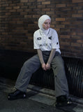 Embroidered White Crest Polo Shirt