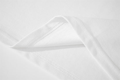 Embroidered White Crest Polo Shirt
