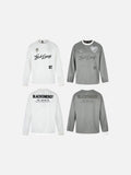DAXUEN white oversized embroidered crest jersey tee