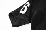 DAXUEN white oversized embroidered equestrian polo shirt