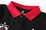 DAXUEN white oversized embroidered equestrian polo shirt