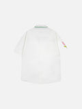 DAXUEN Embroidered button-up shirt with nature motifs