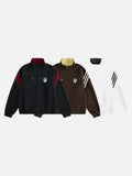 DAXUEN black embroidered shield logo track jacket