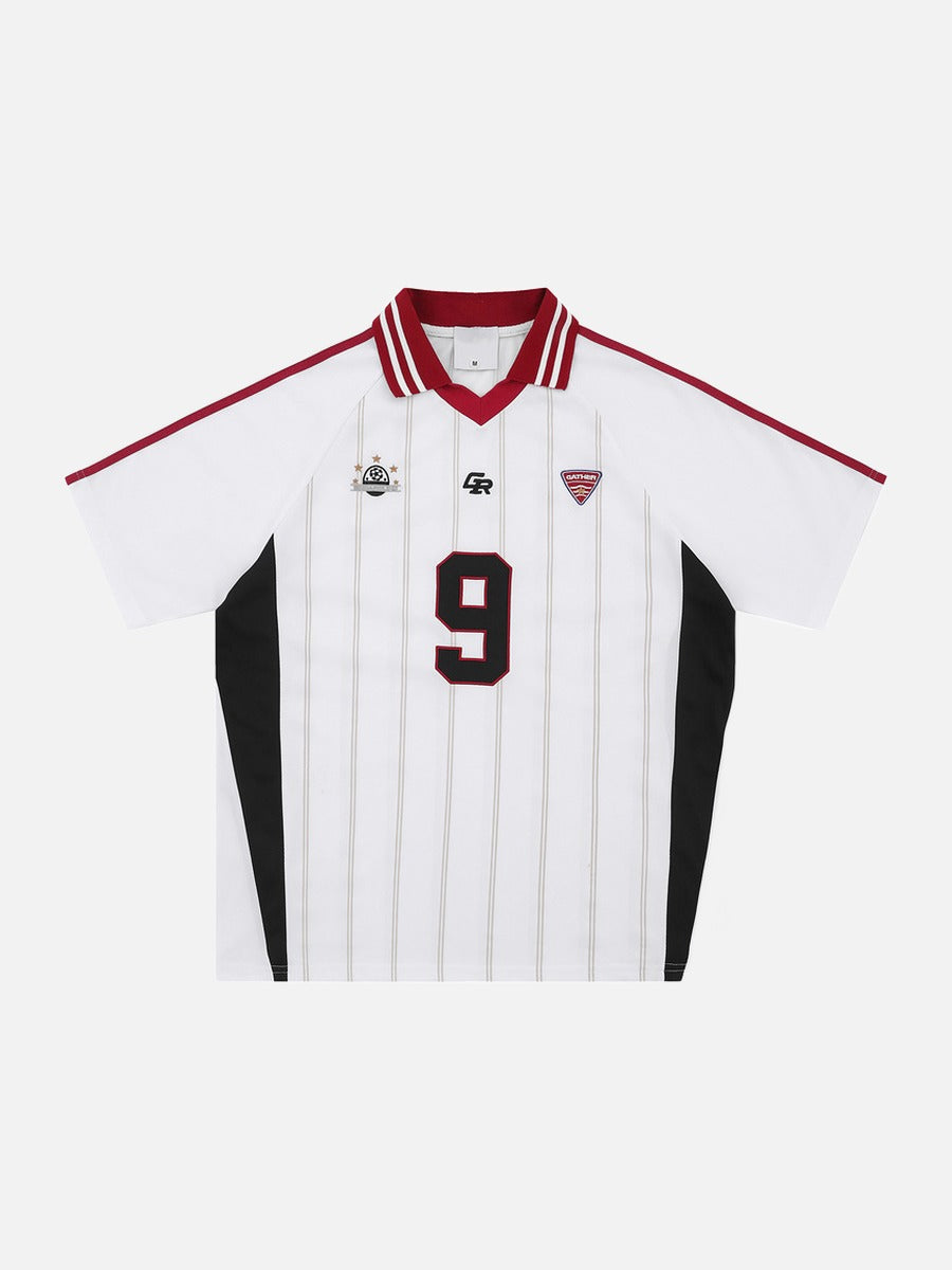 DAXUEN white short-sleeved soccer ball graphic jersey