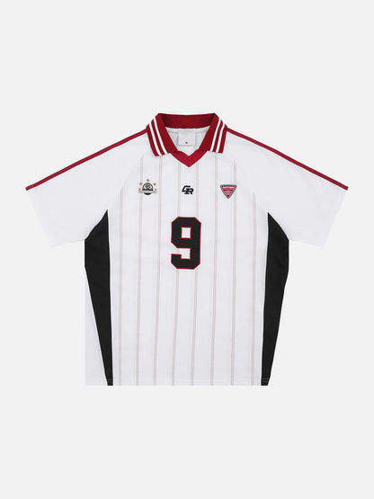 DAXUEN white short-sleeved soccer ball graphic jersey