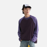 DAXUEN cream long-sleeve embroidered star pattern t-shirt