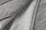 DAXUEN light grey quilted jacket with embroidered tigers