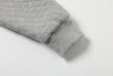 DAXUEN light grey quilted jacket with embroidered tigers