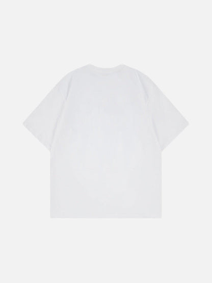DAXUEN Oversized graphic t-shirt with bird print