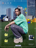 DAXUEN Graphic t-shirt with bubble-like print — model photo