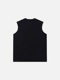 DAXUEN Men's black sleeveless tank top — model photo