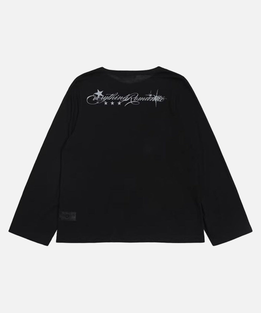 DAXUEN Graphic long sleeve t-shirt with text and designs