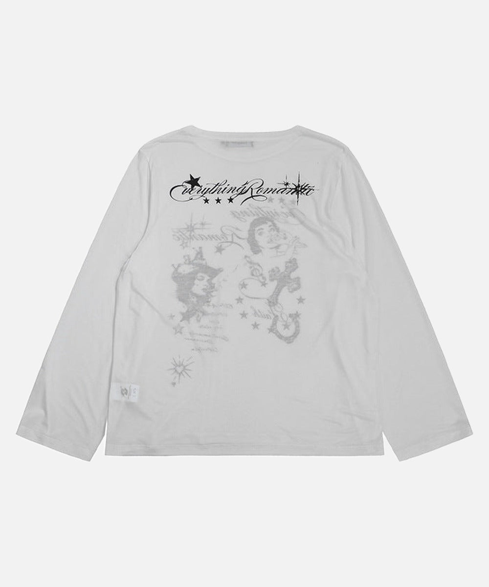 DAXUEN Graphic long sleeve t-shirt with text and designs