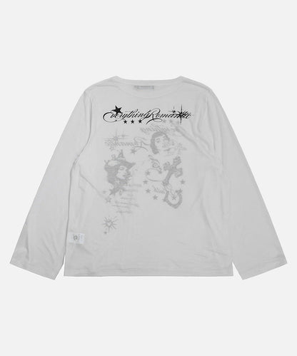 DAXUEN Graphic long sleeve t-shirt with text and designs
