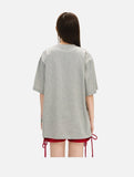 DAXUEN Oversized Playful Puppy Graphic Tee
