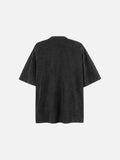 DAXUEN faded black eagle graphic t-shirt