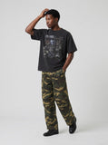 DAXUEN Faded Black Graphic T-Shirt | DAXUEN — model photo