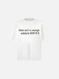 DAXUEN faded black text graphic oversized t-shirt