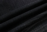 DAXUEN faded black wide-leg denim shorts