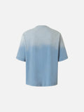 DAXUEN Faded blue oversized graphic t-shirt