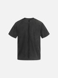 DAXUEN faded dark charcoal vintage text graphic t-shirt