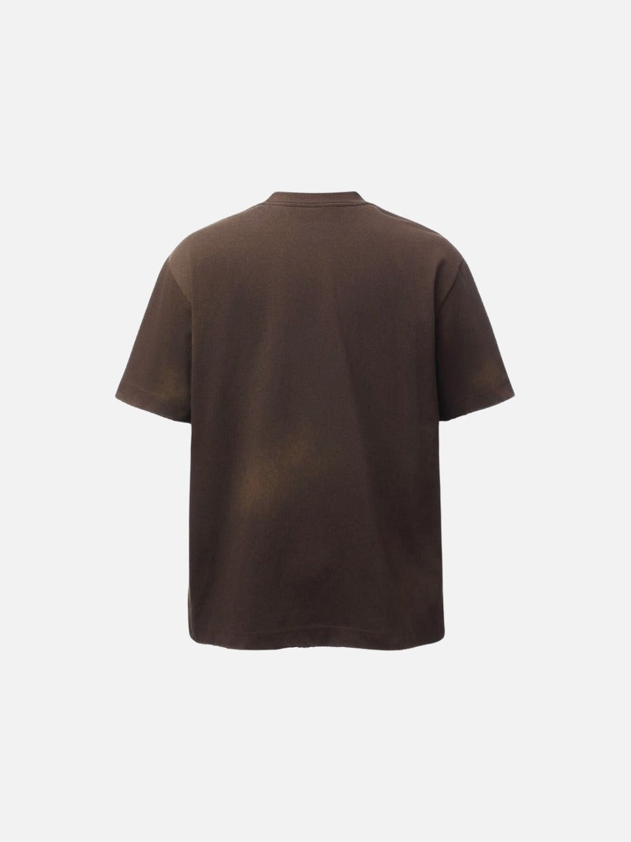DAXUEN Relaxed-fit short-sleeved T-shirt with ribbed collar