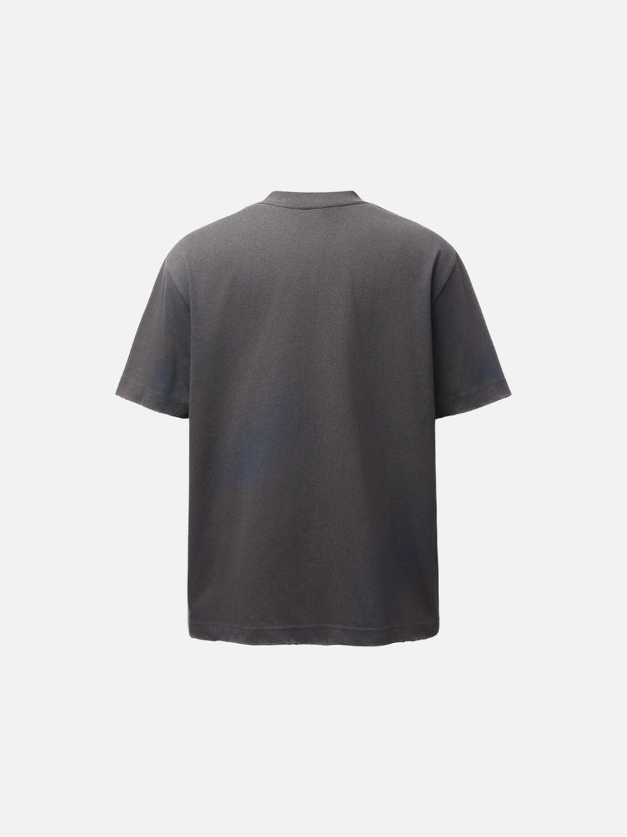 DAXUEN Relaxed-fit short-sleeved T-shirt with ribbed collar