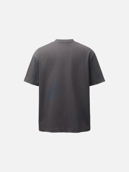 DAXUEN Relaxed-fit short-sleeved T-shirt with ribbed collar