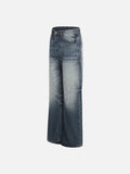DAXUEN Faded gradient wide-leg denim jeans