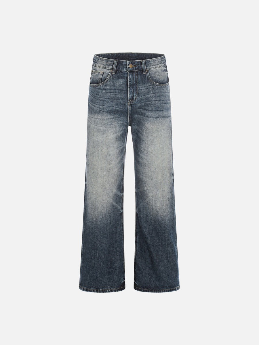 DAXUEN Faded gradient wide-leg denim jeans