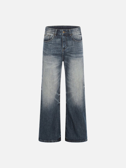 DAXUEN Faded gradient wide-leg denim jeans