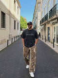DAXUEN faded-graphic-charcoal-t-shirt — model photo