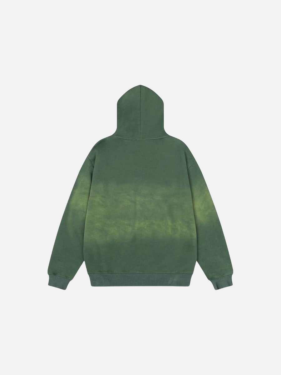 DAXUEN Oversized full-zip hooded sweatshirt with graphics