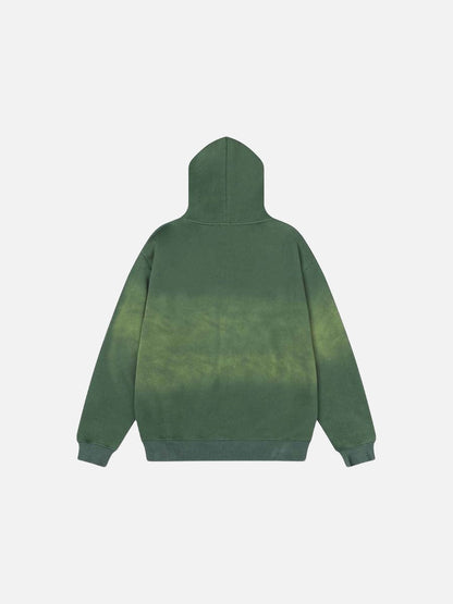 DAXUEN Oversized full-zip hooded sweatshirt with graphics