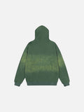 DAXUEN Oversized full-zip hooded sweatshirt with graphics