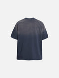 DAXUEN Faded graphic T-shirt with headshot collage print