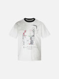 DAXUEN white faded grey wash graphic t-shirt