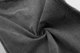 DAXUEN washed grey wide-leg cargo pants with flap pockets