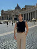 DAXUEN Men's short-sleeved Henley top with a faded effect — model photo
