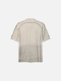 DAXUEN Men's short-sleeved Henley top with a faded effect