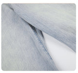 DAXUEN light blue faded barrel cut jeans