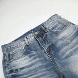 DAXUEN light blue distressed wide-leg jeans